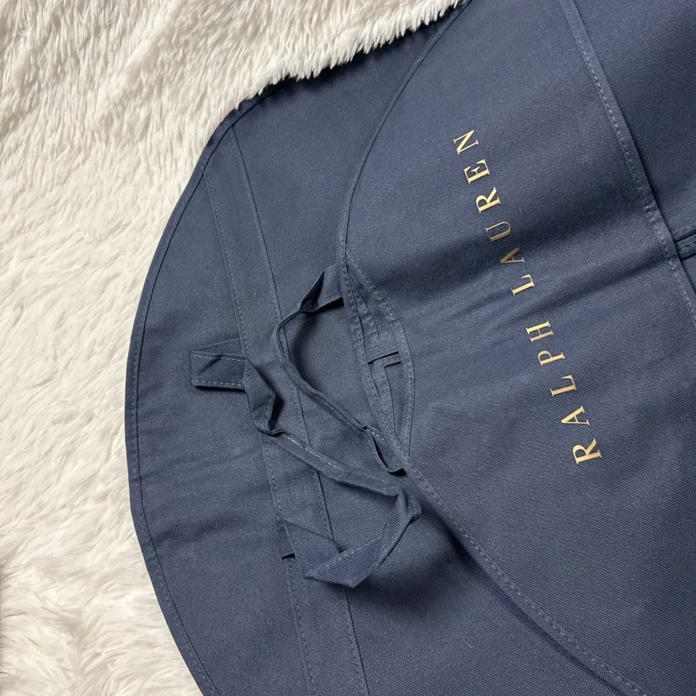 Ralph Lauren Navy Garment Suit Travel Bag Zip Cover Logo 64